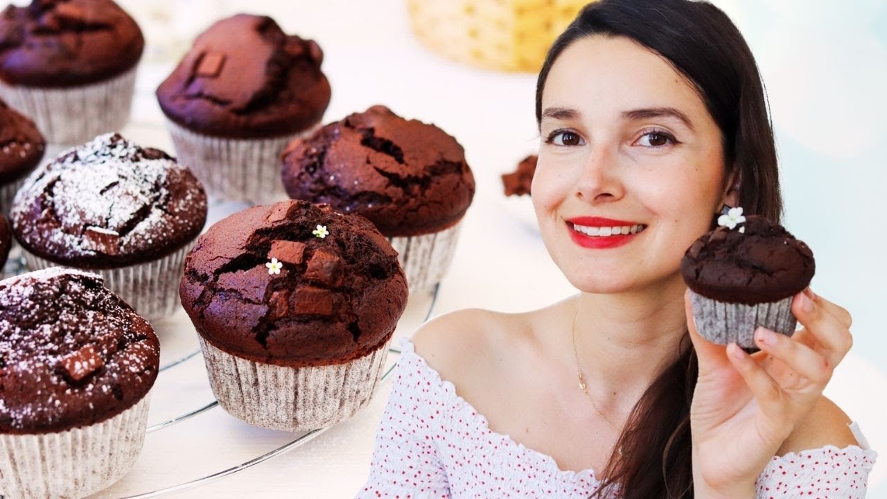 Muffins de chocolate LOS PREPARAS EN MINUTOS | Es con Acento |  Fáciles, deliciosos y SIN BATIDORA