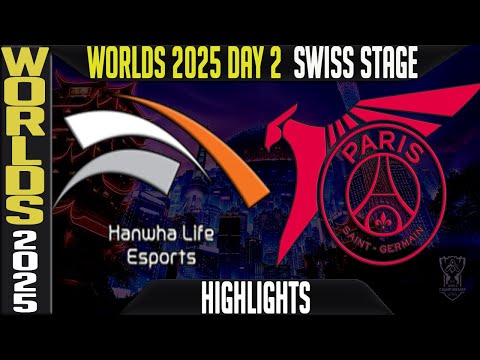 HLE vs PSG Highlights | Worlds 2025 Day 2 Swiss Stage | Hanwha Life Esports vs PSG Talon