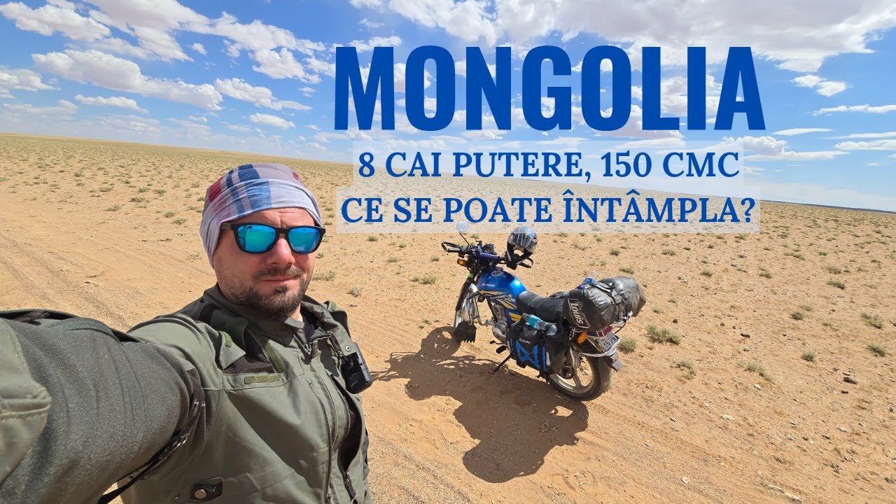 Mobră de 8 cai putere, deșert și furtună în prima zi prin pustiul mongol | Mongolia, ca un nomad - 1