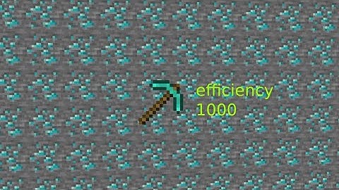 how to get efficiency 1000 in minecraft command block shorter version