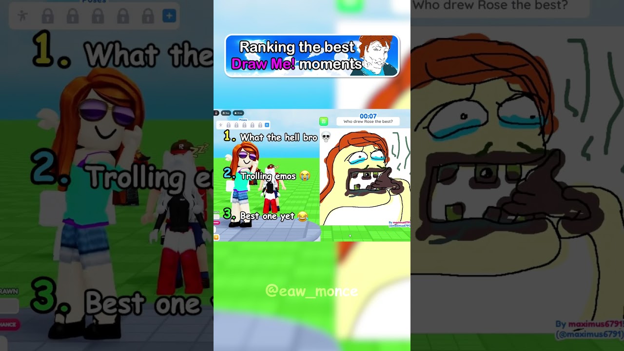 Рейтинг лучших моментов «Draw Me» в Roblox😂