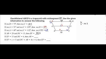 Solving a Trapezoid with a Midsegment