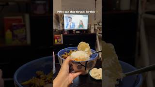 Why I Skip Biryani for THIS Comfort Meal 🍛 | South Indian parupu saadham and poriyal #shorts