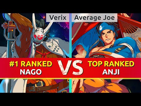 GGST ▰ Verix (#1 Ranked Nagoriyuki) vs Average Joe (TOP Ranked Anji). High Level Gameplay