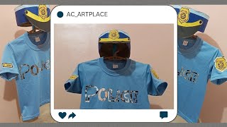 DIY Police Hat + Shirt (Community Helpers) #diy #diycrafts #communityhelpers #fyp