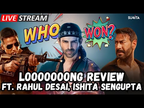 Singham Again Vs Bhool Bhulaiyya 3 LONG REVIEW Ft Sucharita Tyagi Rahul Desai Ishita 