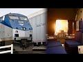 Amtrak Auto Train Loading and Leaving Lorton Virginia to ...
