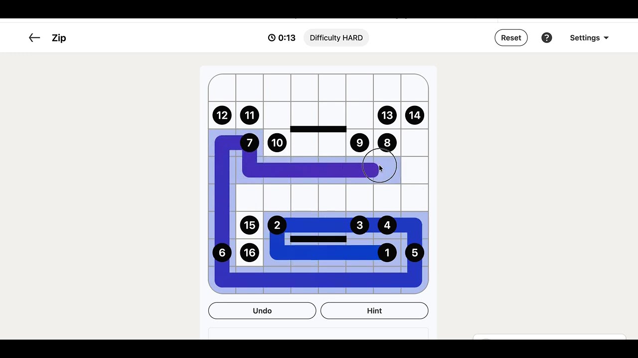 LinkedIn Zip Answer Today | 15 August 2026 - Puzzle #516