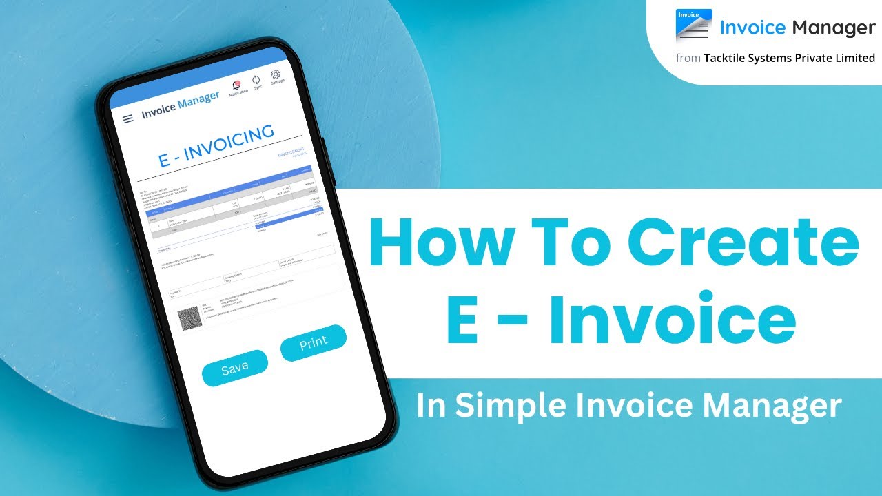 How To Create E-Invoice in Simple Invoice Manager | E Invoicing