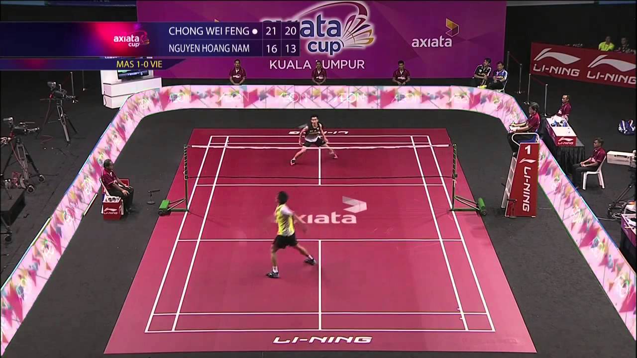 Round 2 - MS (Highlight) - Chong Wei Feng (MAS) vs Nguyen Hoang Nam (VIE) - Axiata Cup 2013