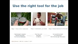 Use the right tool for the job