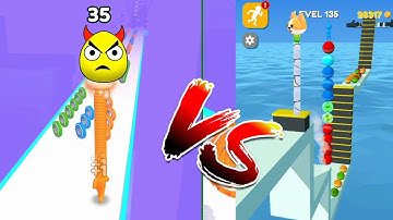 Long neck Run⛹️🆚|Stack rider | Steak Rider all levels gameplay| long neck run game| android iOS game