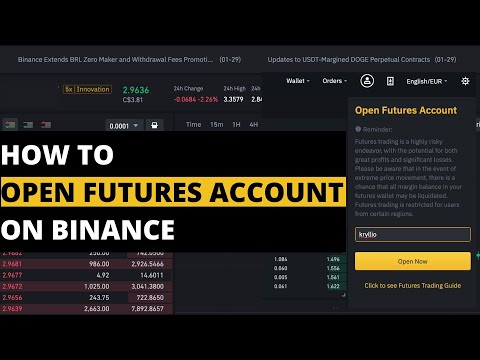 How To Open Futures Account On Binance