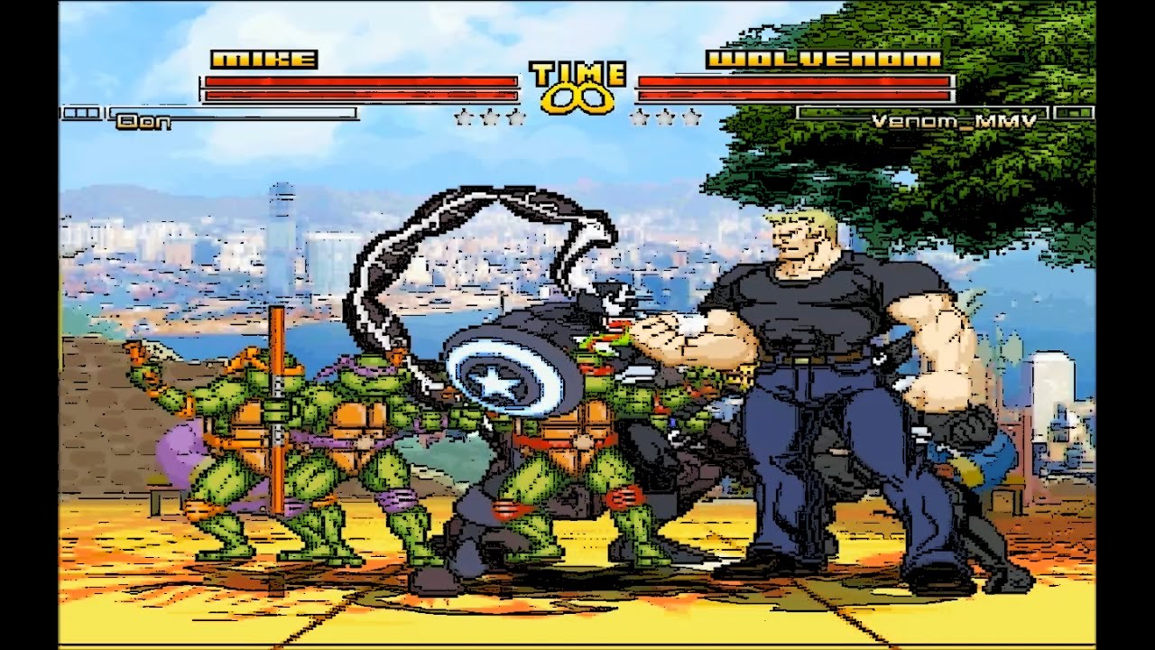 Mugen : Simul 4 Vs 4 : Team Venom Vs Team TMNT (Request)