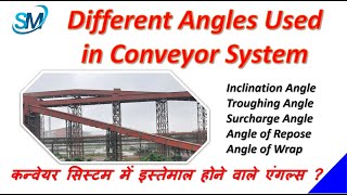 Conveyor Belt | Inclination Angle | Troughing Angle | Surcharge Angle | Angle of Repose & Wrap |