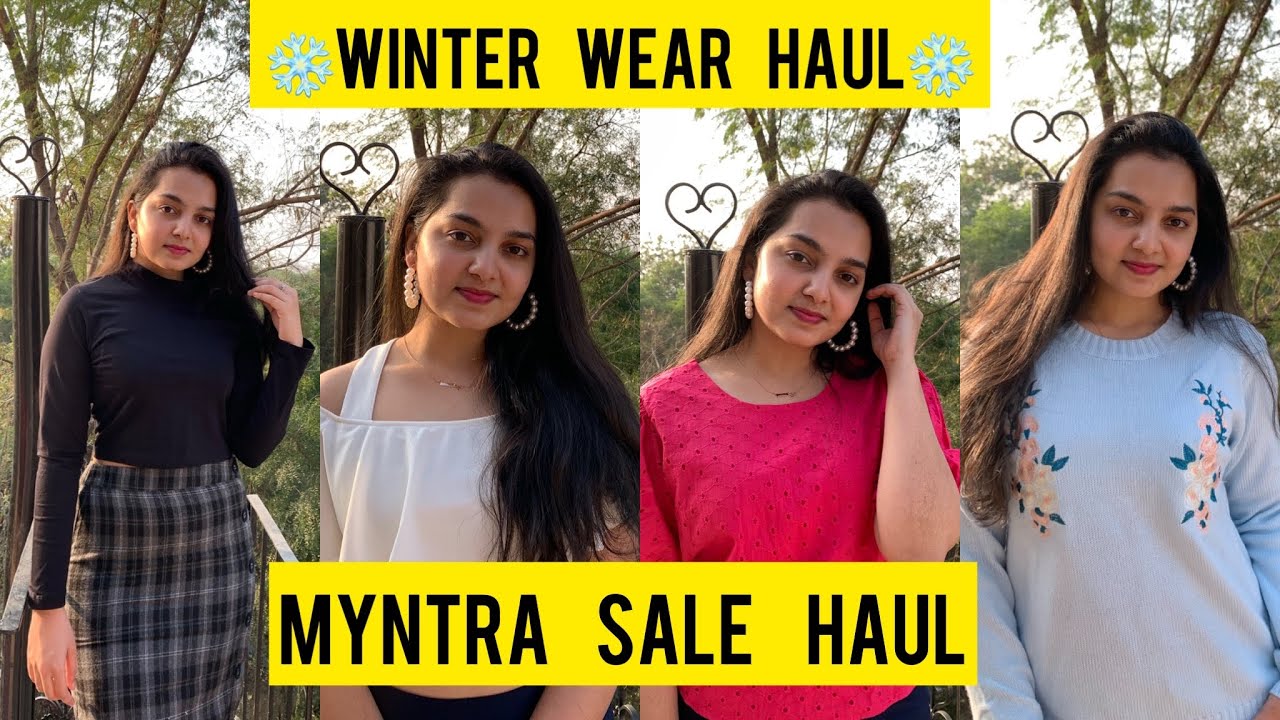 MYNTRA Winter Wear HAUL | Myntra EORS Sale | Winter Wear For Women ...