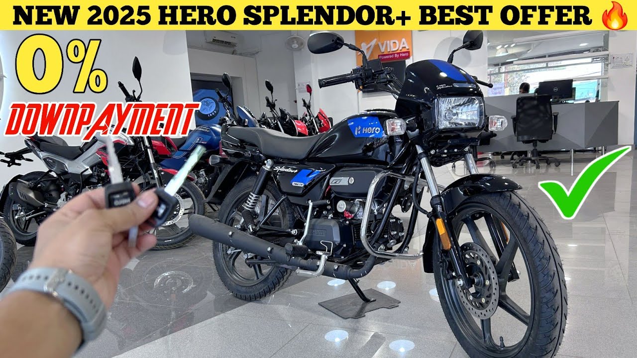 New 2025 Hero Splendor Plus Xtec Disk | On Road Price Loan Emi ...