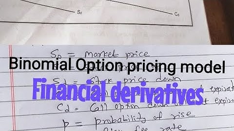 Call option: Binomial option pricing model [ Financial derivatives]