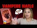 VAMPIRE HALLOWEEN NAILS 🧛🏼‍♀️ SECRET DOOR 🤫 Builder gel nails