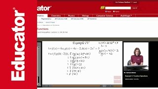 Algebra 2: Compositions of Functions