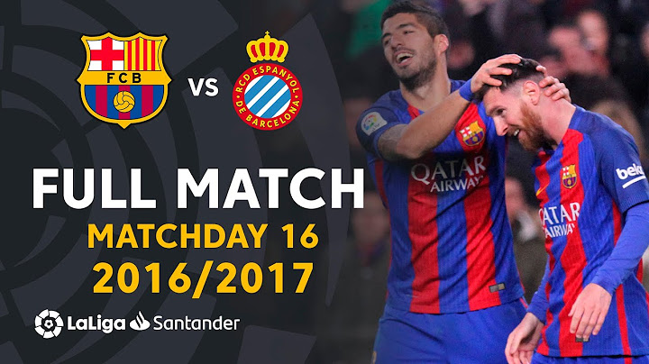 FC Barcelona vs RCD Espanyol (4-1) MD16 2016/2017 - FULL MATCH