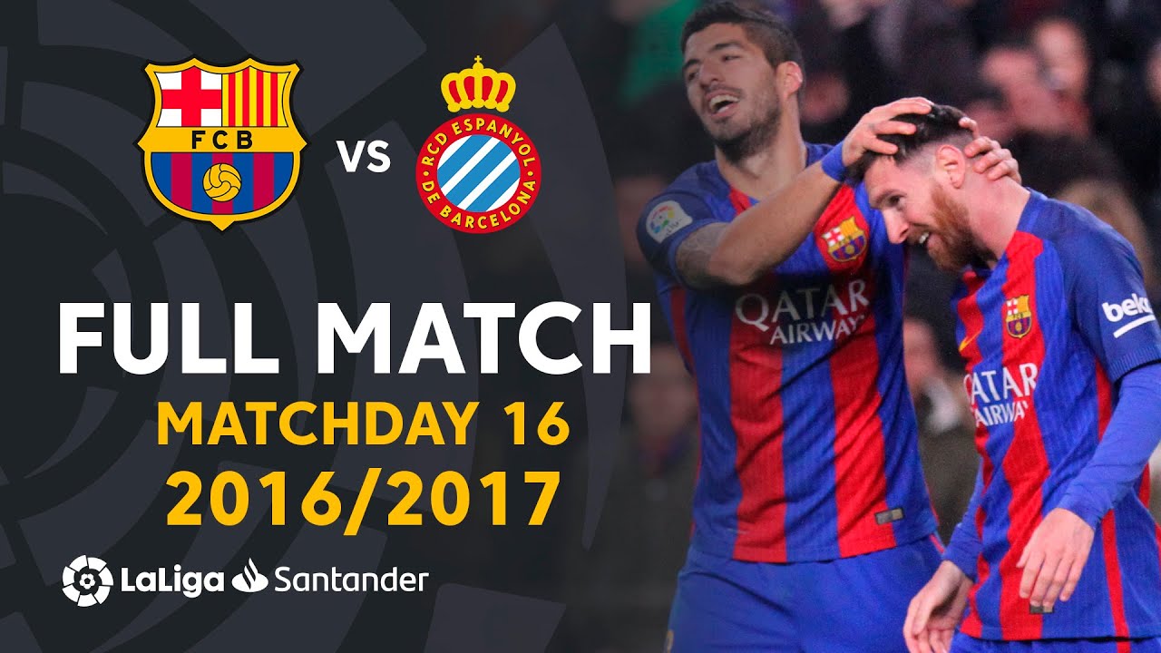 Barcelona vs RCD (4-1) J16 2016/2017 - FULL MATCH -