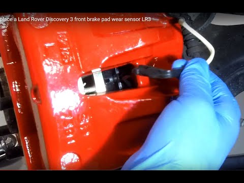 How to replace a Land Rover Discovery 3 front brake pad wear sensor LR3 SEM000024