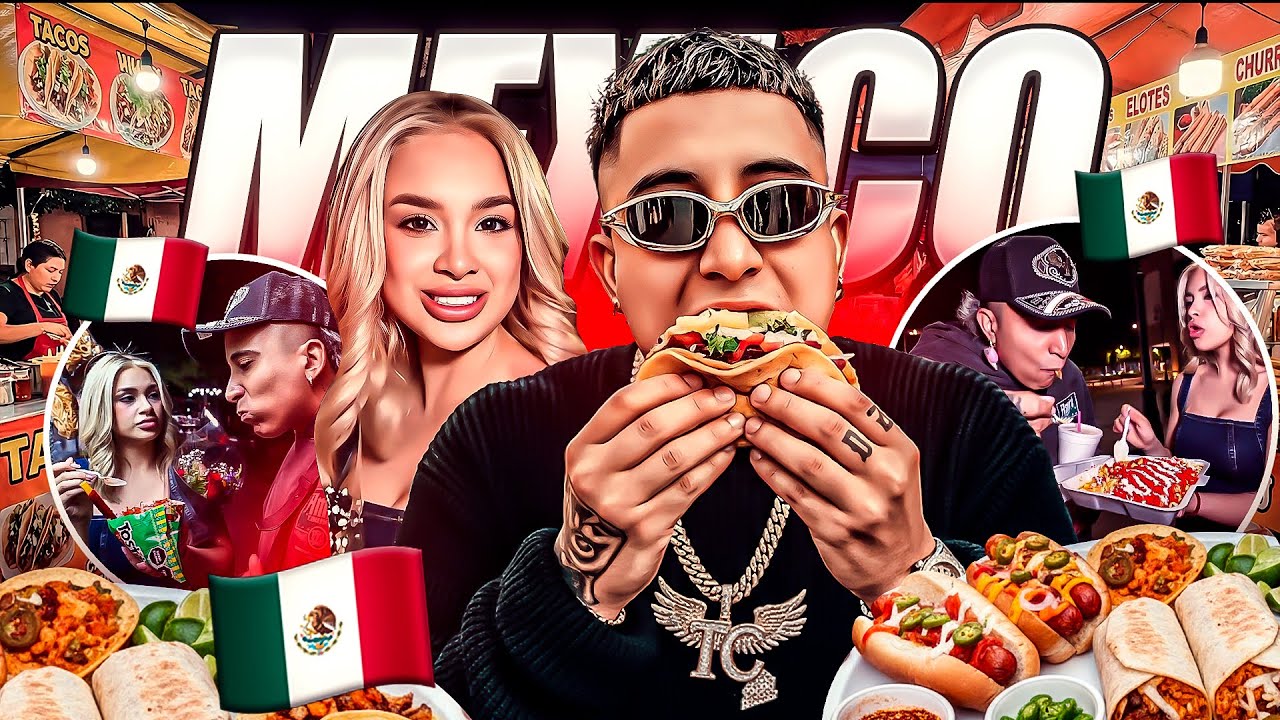 CONOCIENDO Y PROBANDO LA COMIDA CALLEJERA 🥵🌮 DE MEXICO - HERMOSILLO!! 🇲🇽 MRSTIVENTC