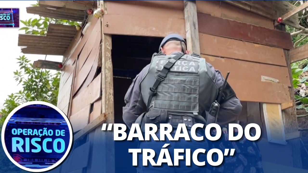 Polícia encontra “barraco do tráfico” após prender criminoso