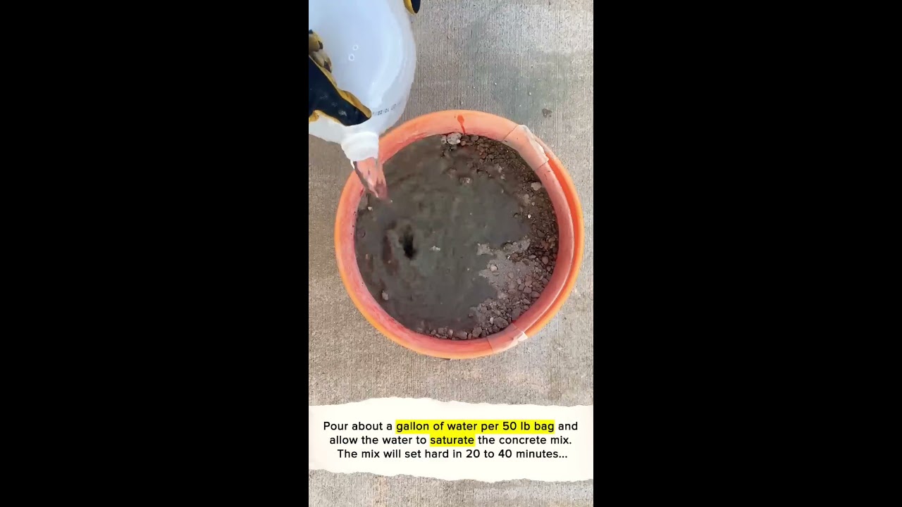 Have You Ever Tried Quikrete S Fast Setting Concrete Mix 