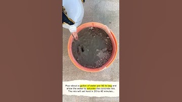 Have you ever tried Quikrete’s fast setting concrete mix?