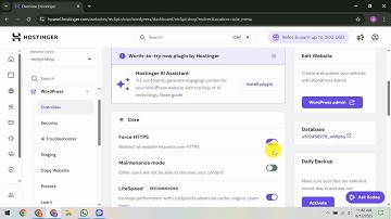How To Force HTTPS in Hostinger