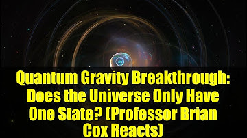 Quantum Gravity Breakthrough: Does the Universe Only Have One State? (Professor Brian Cox Reacts)