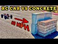 Hitting concrete walls at 80mph for science  true rc car crash test
