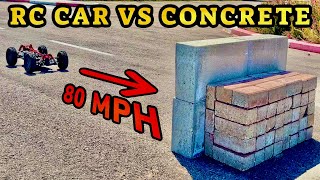 Hitting Concrete Walls At 80MPH For Science - True Rc Car Crash Test