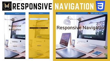 Responsive Navigation Menu Bar using HTML & CSS Media Query