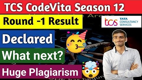 🔥Codevita Round-1 Result declared🤯Huge disqualification due to plagiarism😲|#tcscodevita