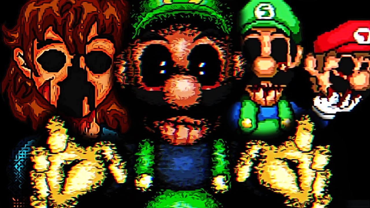 LUIGI.EXE NOS CAZA: Left Behind V2.0 Mario Creepypasta game | Mario.Exe ...