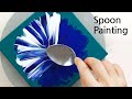 (477) A new background for painting a flower with a spoon | Acrylic for beginners | Designer Gemma77