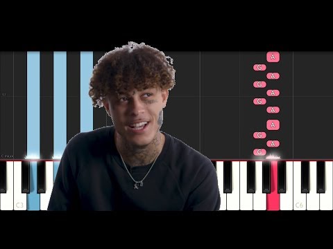 lil-skies-ft.-landon-cube---red-roses-(piano-tutorial)