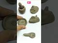 desttoying a beautyful miniature clay kitchenset.handmade clay kitchenset#trending #ytshorts #shorts