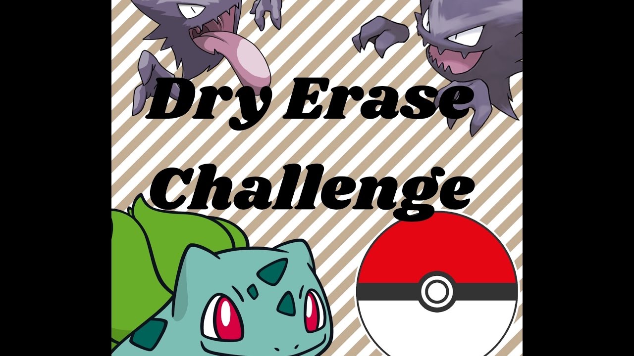 Dry Erase Challenge Pok mon YouTube
