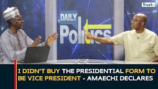 I didnt buy the presidential form to be Vice President - Ama