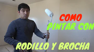 ¿Hay que pintar el techo con rodillo o con brocha?