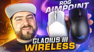 ROG Gladius III Wireless AimPoint 👽 Беспроводная игровая мыш под киберспорт csgo 2