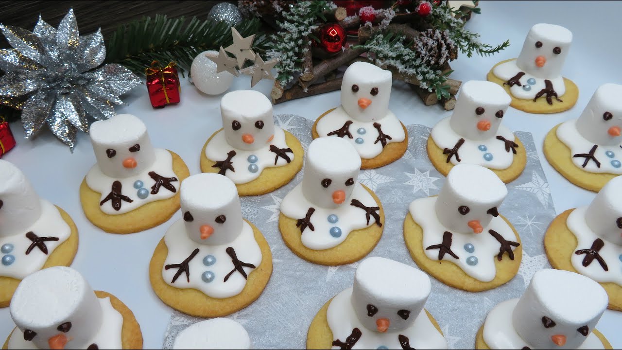 Sables Bonhommes De Neige Aux Chamallows Recettes Faciles Les Gateaux De Steph