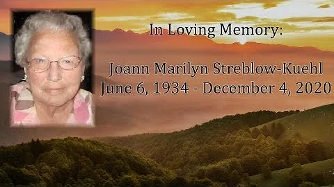 Joann Kuehl Funeral December 12, 2020