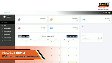 Website: Trang quản lý cho trường học | Đồ án kì 2 - SV FPT Aptech