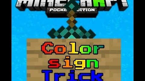 Color Sign Trick in MCPE 0.11.1