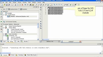 Assign module I/Os into the fpga pins: writing manually UCF file